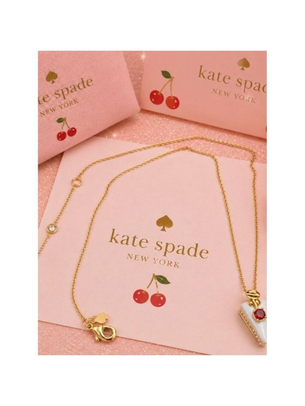 Kate Spade New York Cherry Pie Necklace